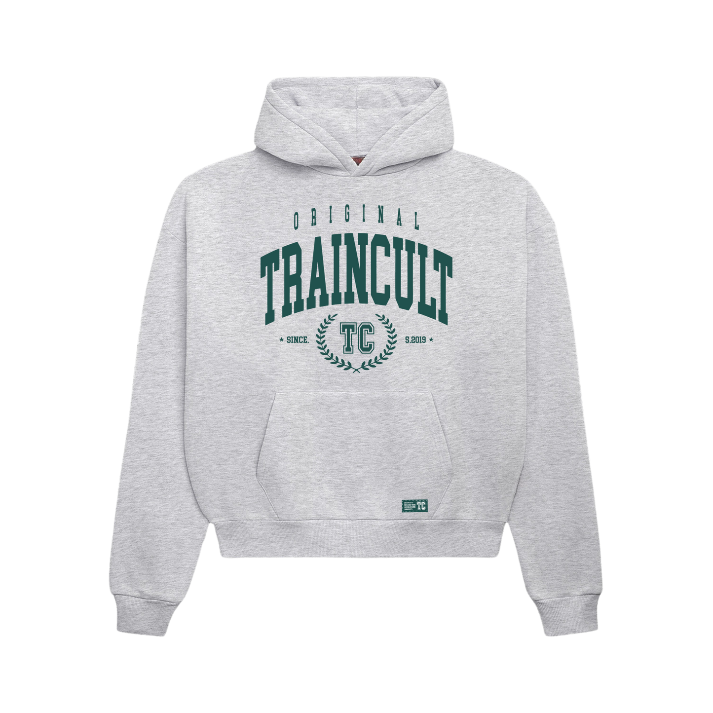 ORIGINAL TC HOODIE - GREY MELAGNE